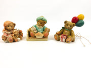 Cherished Teddies Little Jack Horner, Beary Happy Wishes, Future Beareth 3pcs 1