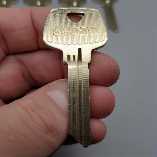 5x Sargent 6275 Key Blanks S Keyway Nickel Silver 6 Pin NOS 1