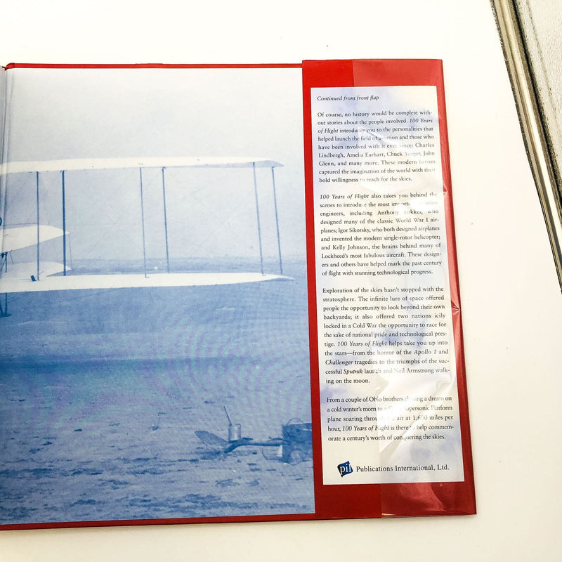 100 Years Of Flight Hardcover Bill Sweetman 2002 1st Edition Biplanes Boeing 707 3