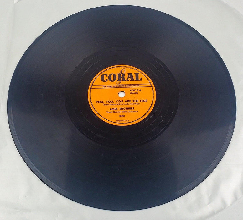 Ames Brothers You You You Are The One 78 RPM Single Record Coral Records 1948 2