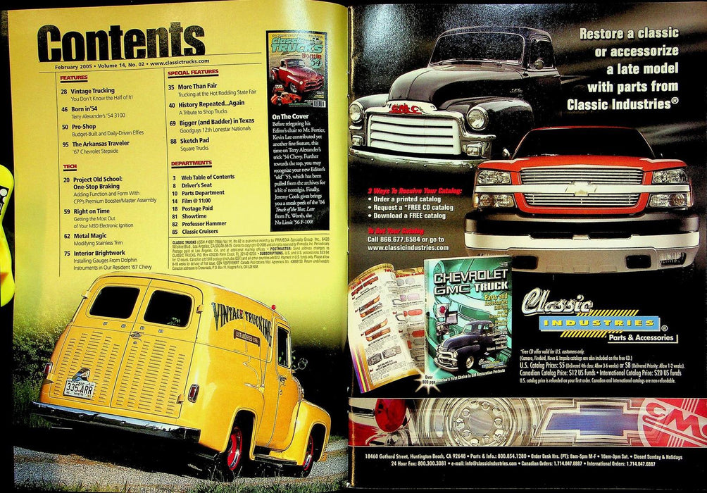 Classic Trucks Magazine February 2005 Vol 14 # 2 Born in 54