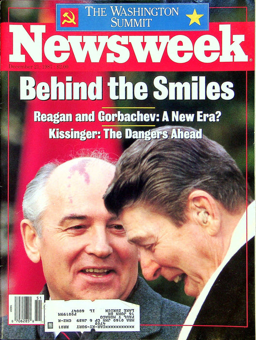 Newsweek Magazine December 21 1987 Reagan Gorbachev New Era Nuclear Arms Race