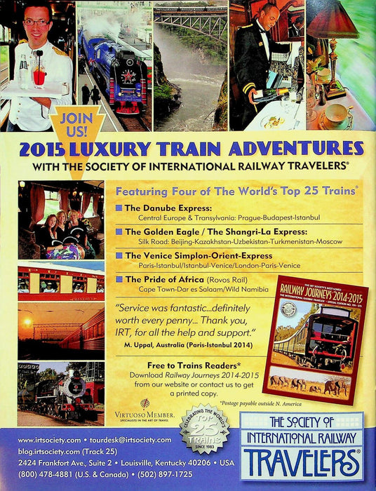 Trains Magazine January 2015 Vol 75 # 1 CSX Moves Mountains