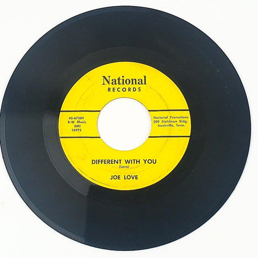 Joe Love Different With You Record 45 RPM Single 45-67589 National 1967 1