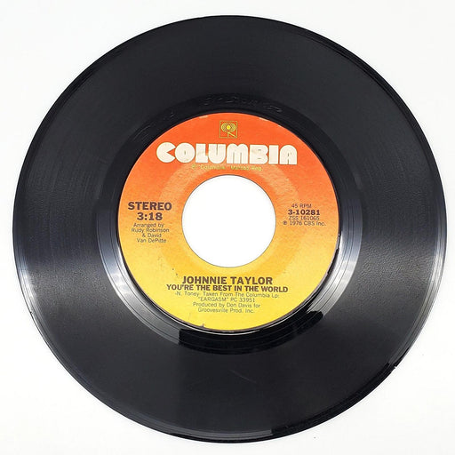 Johnnie Taylor Disco Lady 45 RPM Single Record Columbia 1976 3-10281 2
