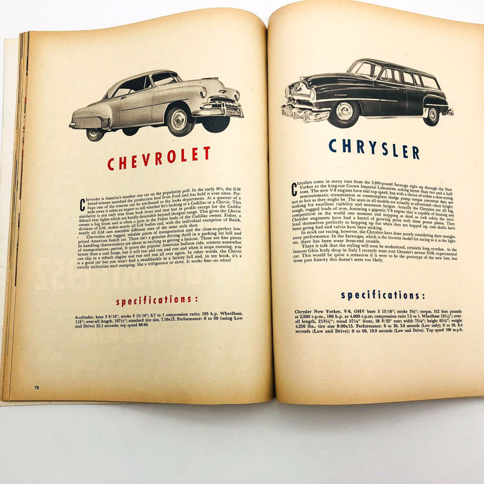 True's Automobile Yearbook Paperback True Magazine Editors 1952 Duesenberg 11