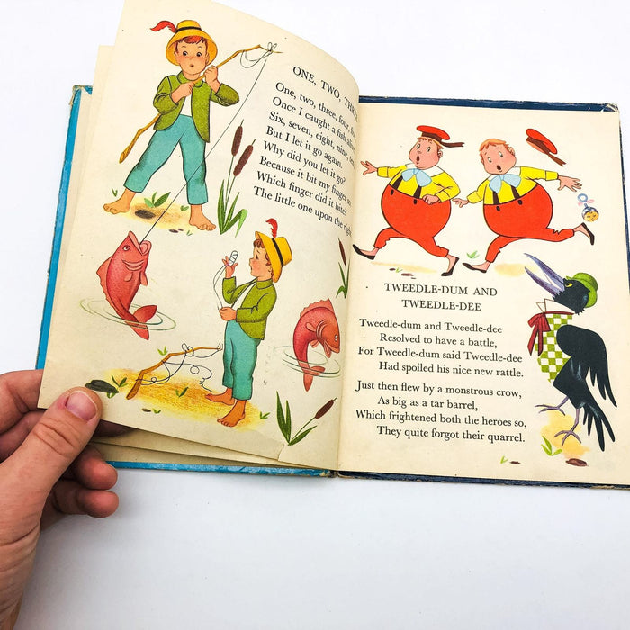 Hey Diddle Diddle Hardcover Davi Botts 1956 Rand McNally Classic Nursey Rhymes 7