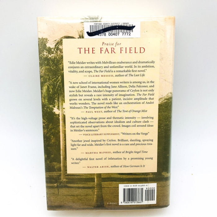 The Far Field Hardcover Edie Meidav 2001 Buddhism Americans Sri Lanka 1st Ed 2