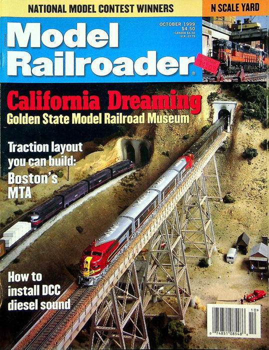 Model Railroader Magazine October 1999 Vol 66 No 10 California Dreaming