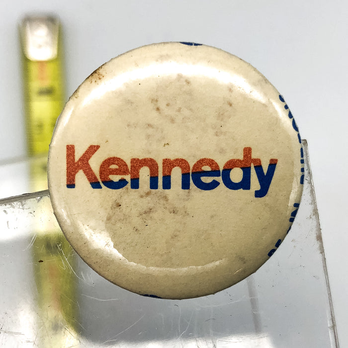 Vintage Kennedy Pinback Button Be-In Buttons Houston Texas White Blue Red 2