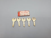 5x Yale 13 1/2 Key Blanks JK Keyway Nickel Silver 5 Pin NOS 3