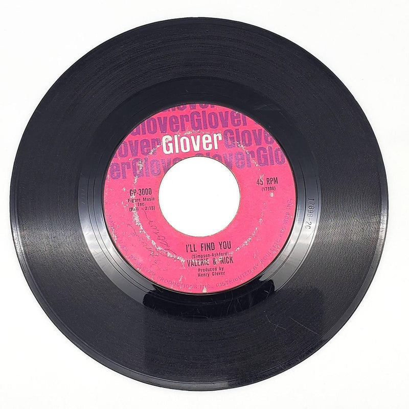 Ashford & Simpson I'll Find You Single 45 RPM Record Glover 1964 GP-3000 1