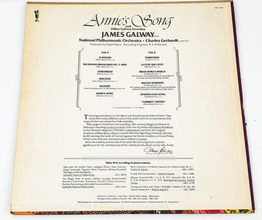 James Galway Annie's Song And Other Galway Favorites Record 33 RPM LP RCA 1978 2