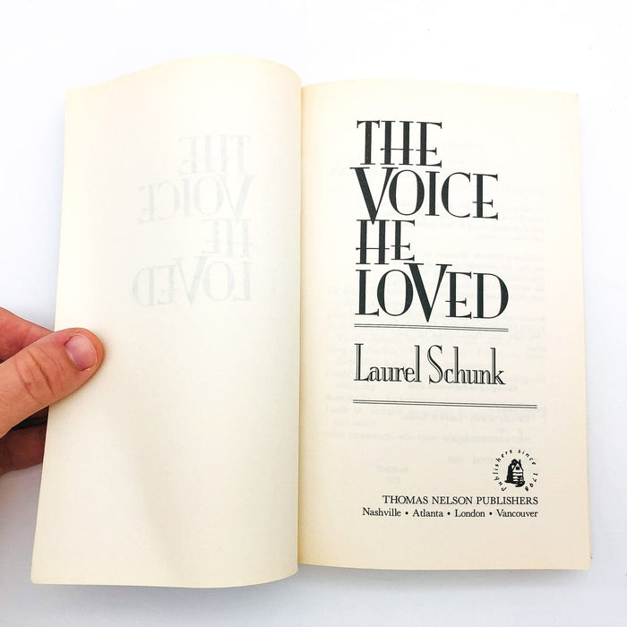 The Voice He Loved Paperback Laurel Schunk 1995 2nd Printing Mystery Love 6