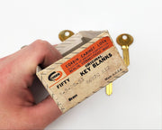 5x Corbin 8687C RI2 Key Blanks Brass USA Made NOS 4