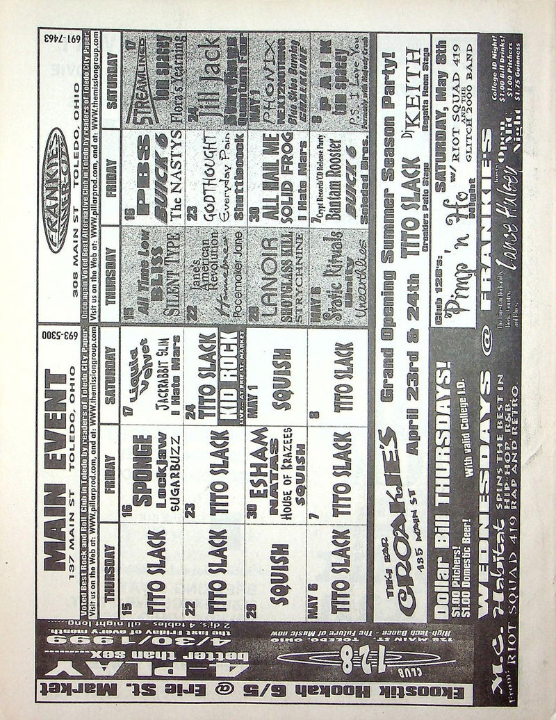 Glass Eye Magazine April 1999 Ice-T Rapper Actor Jason Falkner Singer OJ Simpson