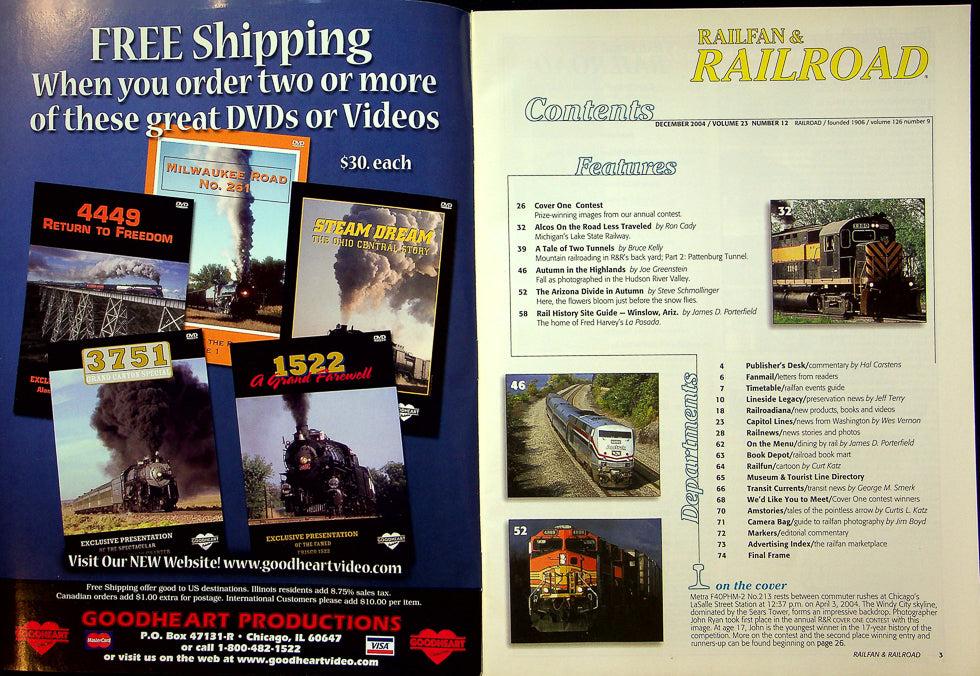 Railfan & Railraod Magazine December 2004 Vol 23 No 12 Lake State Railway