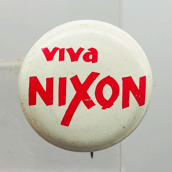 Vintage Viva Nixon Button Pinback .75" Presidential Campaign Long Live Richard