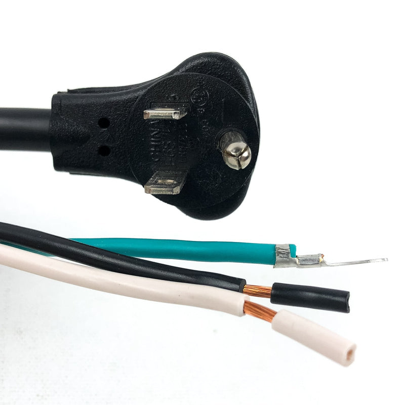 3 Prong Replacement Power Supply Cord Non Detachable Open End Pigtail 6FT 3pk 1