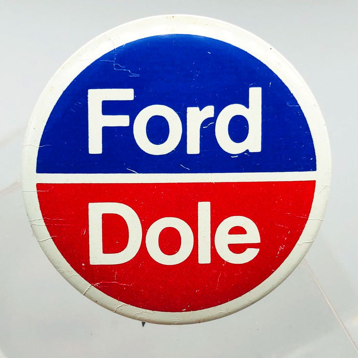 Ford Dole Button Pin 1.25" Gerald Bob Political Campaign President Committee 10