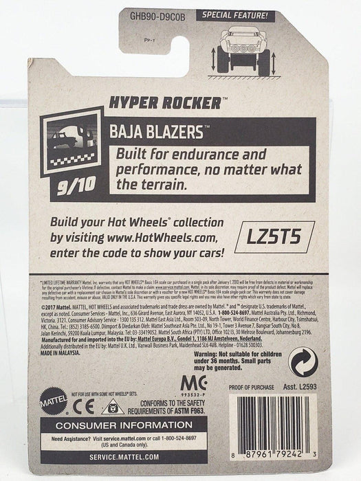 Hot Wheels 2020 Red Hyper Rocker Baja Blazers 9/10 GHB90 2