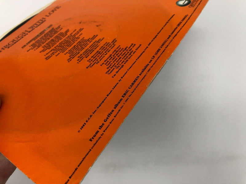 Eric Carmen I'm Through With Love Record 45 RPM Single 7-29032 Geffen 1985 5