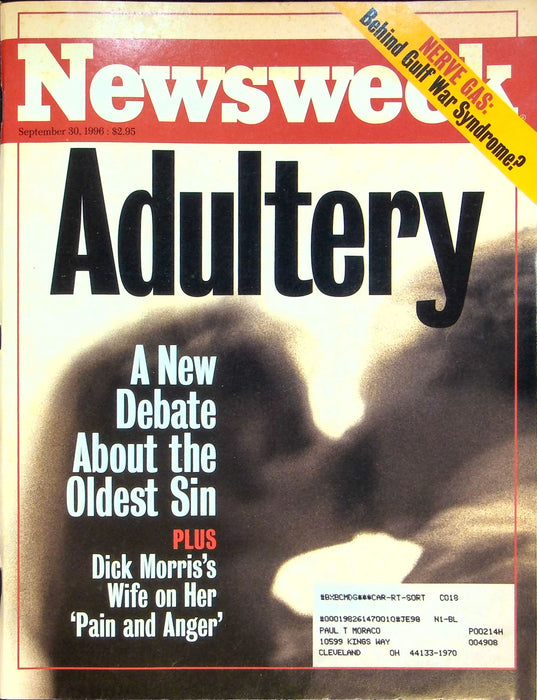 Newsweek Magazine September 30 1996 Dole Tax Cuts NJ Governor Christine Whitman