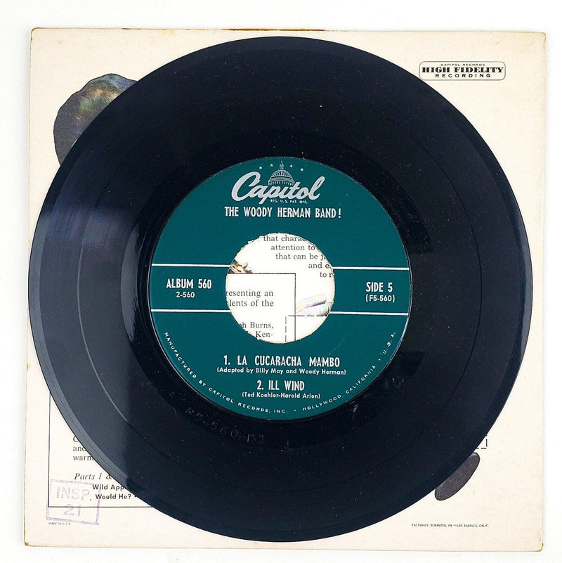 Woody Herman Band Part 2 Record 45 RPM EP EAP 2-560 Capitol Records 1954 3