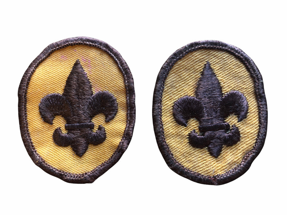 Lot of 2 Boy Scouts of America BSA Tenderfoot Rank Insignia Patch Vintage Oval 1