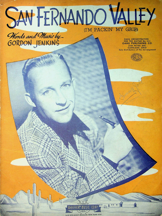 Gordon Jenkins Sheet Music San Fernando Valley I'm Packin' My Grip 1943 Guitar 1