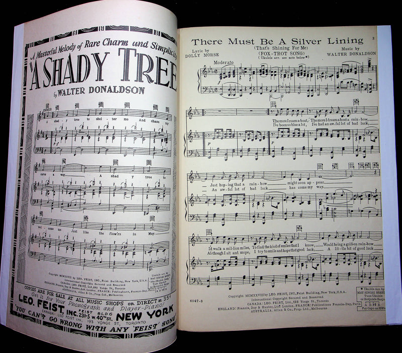 A Silver Lining Thats Shinning For Me Sheet Music 1928 Fox Trot Song Fred Waring 2