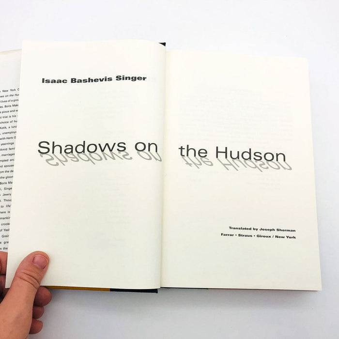 Shadows On The Hudson HC Isaac Bashevis Singer 1998 Jewish Refugees America WW2 7