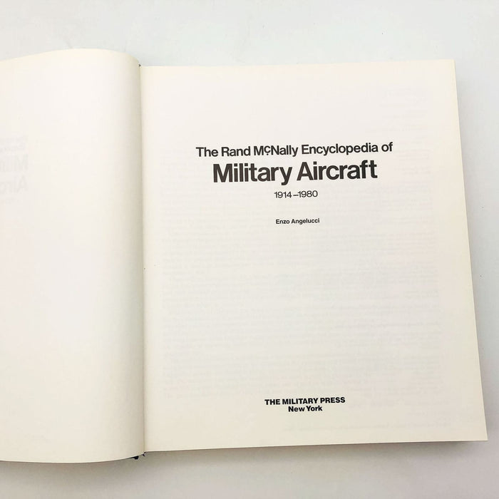 Encyclopedia Of Military Aircraft 1914-1980 Hardcover Enzo Angelucci 1983 8