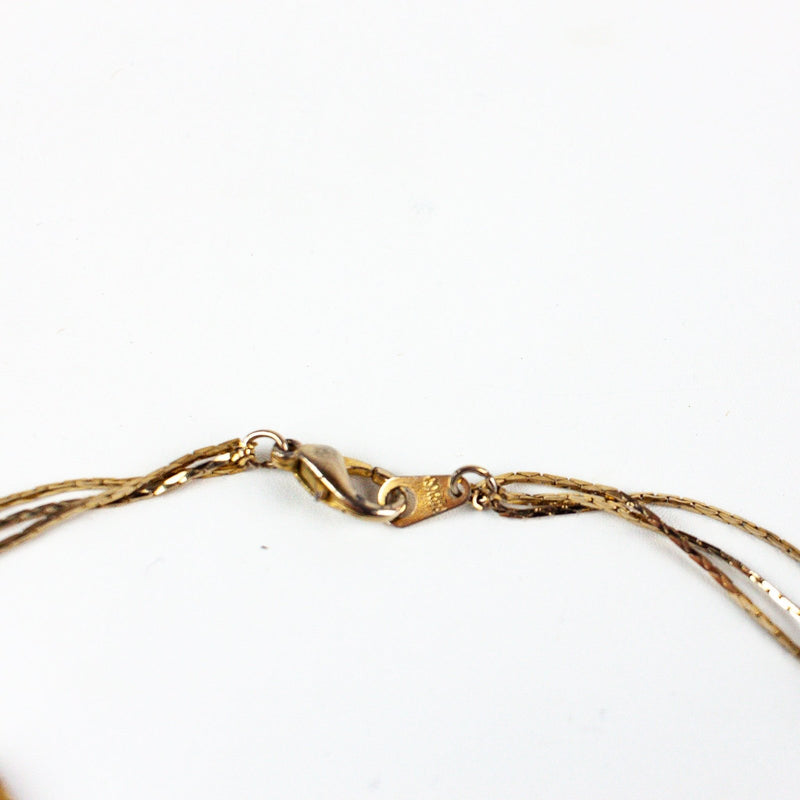 Vintage Multi Layered Strand Pink, Purple, Blue & Green Necklace 4