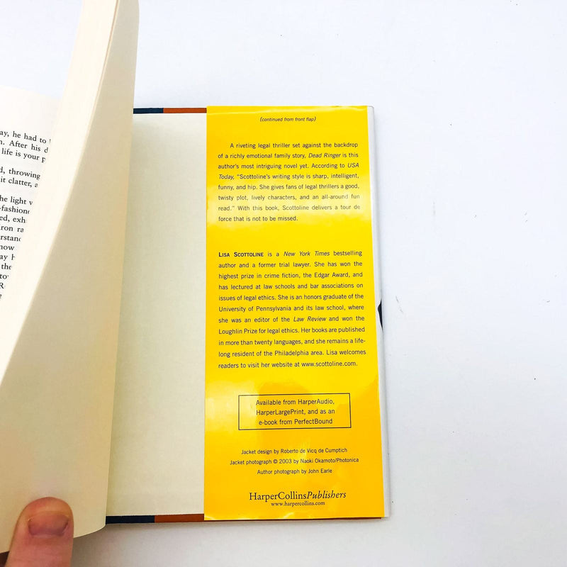 Dead Ringer Hardcover Lisa Scottoline 2003 1st Edition Lawyer Murder Crime 10