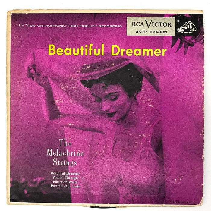 The Melachrino Strings Beautiful Dreamer Record 45 RPM EP EPA 621 RCA Victor 1