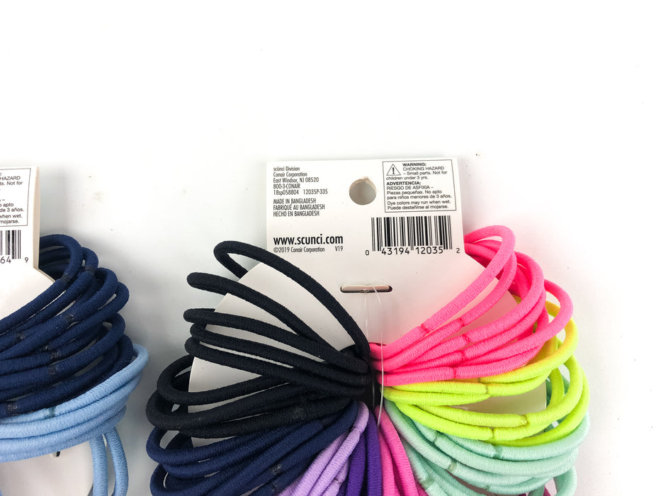 120-PK Scunci No Damage Ponytail Holder Elastics Rubber Bands U Got This 12035