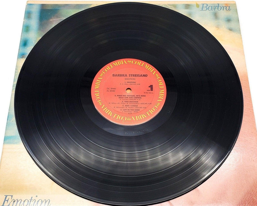Barbra Streisand Emotion 33 RPM LP Record Columbia 1984 5