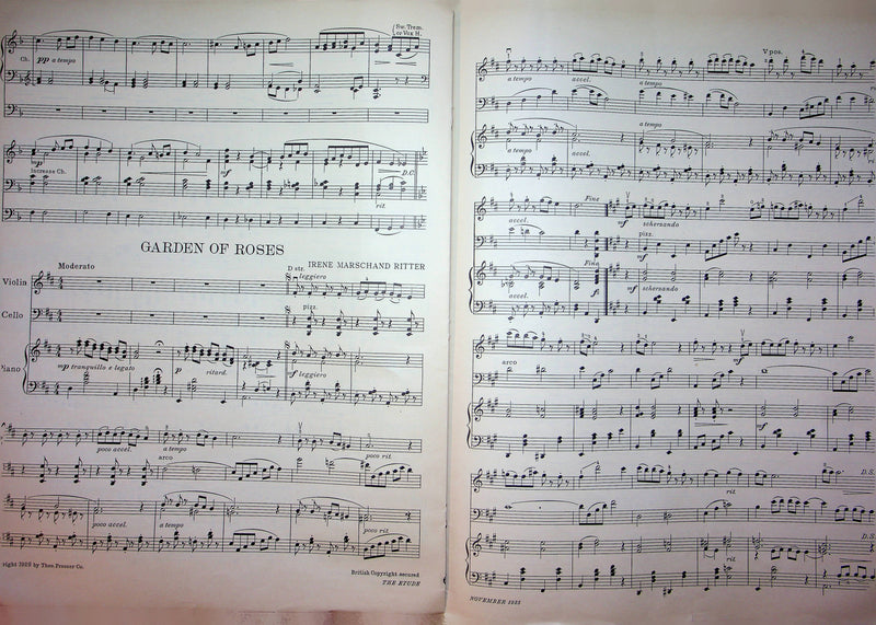 1935 Nov Etude Magazine Sheet Music Pgs 651-674 Lazarus Beyer Lehman Hamer Songs 3