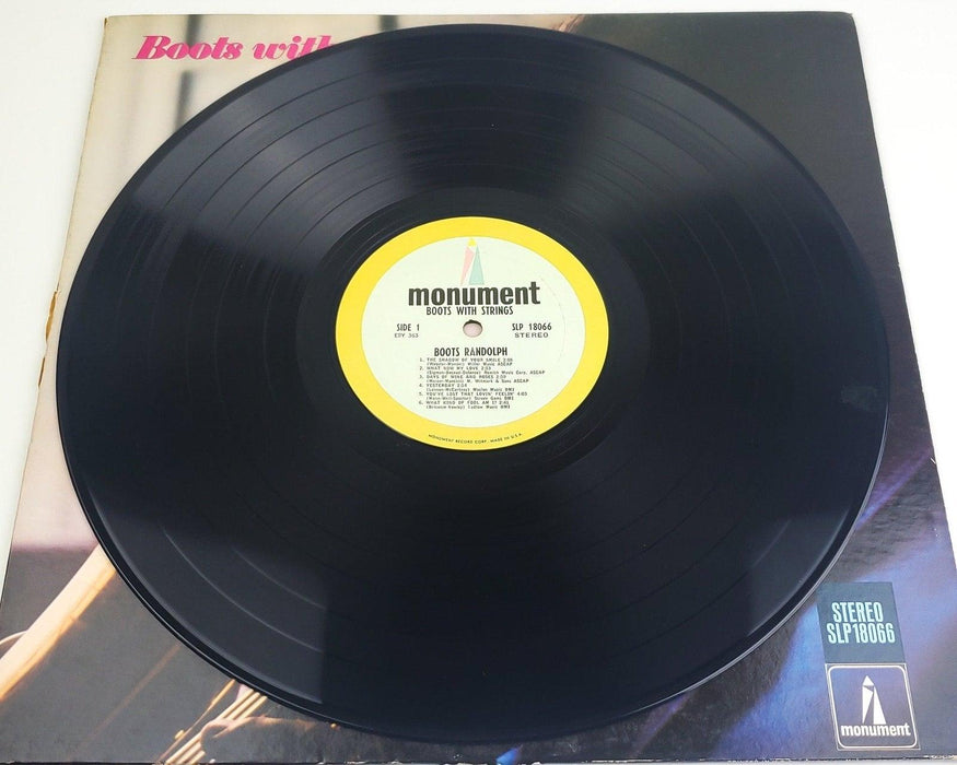 Boots Randolph Boots With Strings 33 RPM LP Record Monument 1966 SLP 18066 4