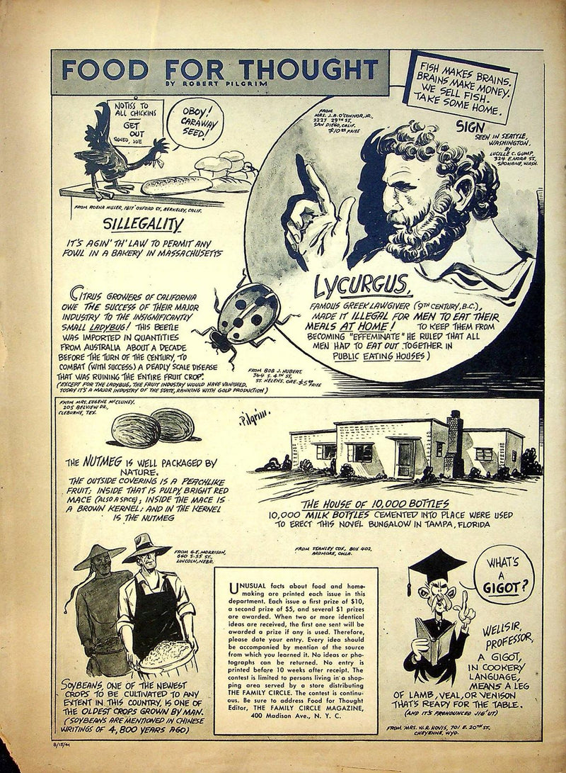 The Family Circle Magazine August 15 1941 George Bernard Shaw, Ginger Rogers 3