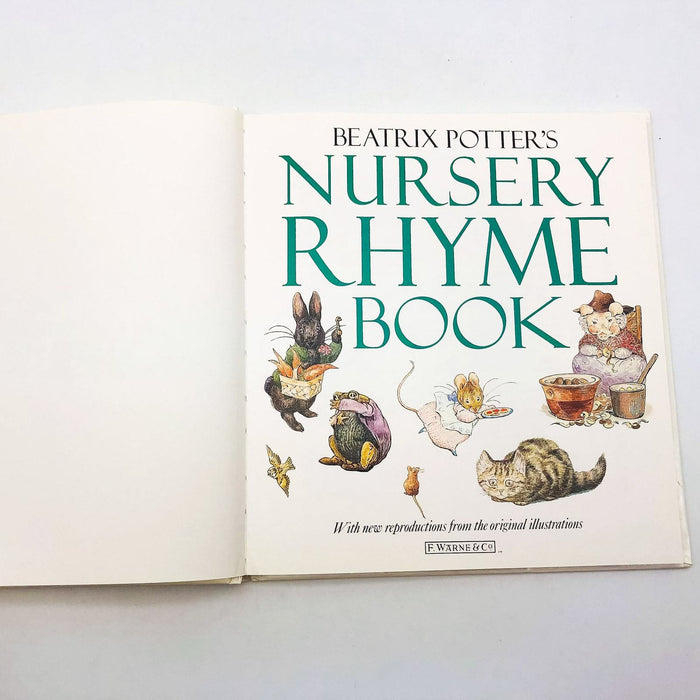 Beatrix Potter's Nursery Rhyme Book Hardcover Beatrix Potter 1987 F Warne and Co 7