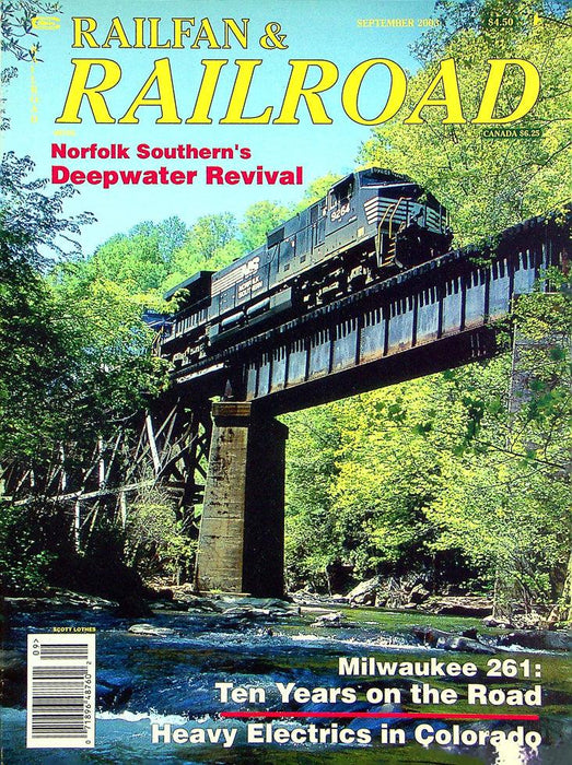 Railfan & Railraod Magazine September 2003 Vol 22 No 9 Norfolk Deepwater Revival