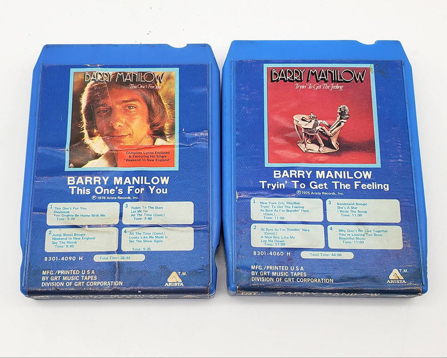 Barry Manilow This One's For You & Tryin to get the feeling 8-Track Tapes