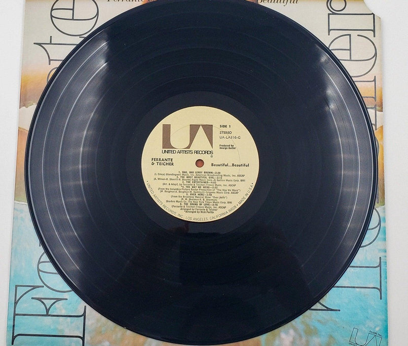 Ferrante Teicher Beautiful Beautiful 33 RPM LP Record United Artists 1974 5