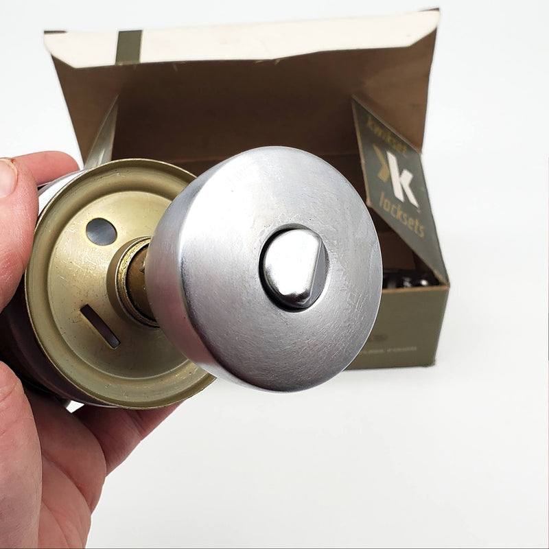 Kwikset Entry Door Knob Satin Chrome US26D Vista 508VDC Locking Keyed NOS 2