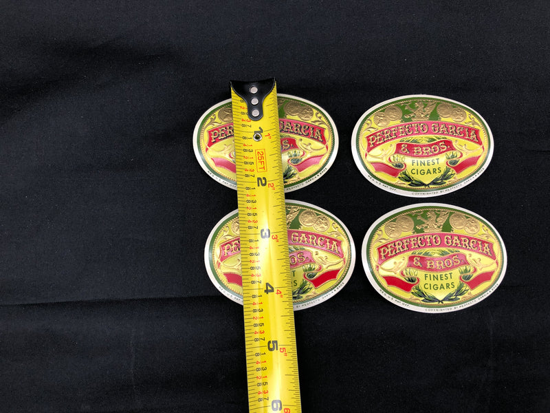 Perfecto Garcia & Bros Finest Cigars Label Box Wrapper Original Embossed Unused
