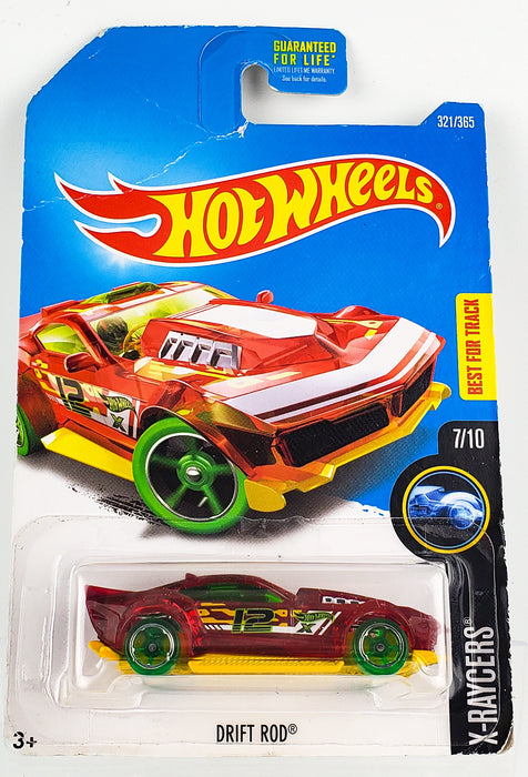 Hot Wheels 2017 Red Drift Rod X-Raycers 7/10 DTY12