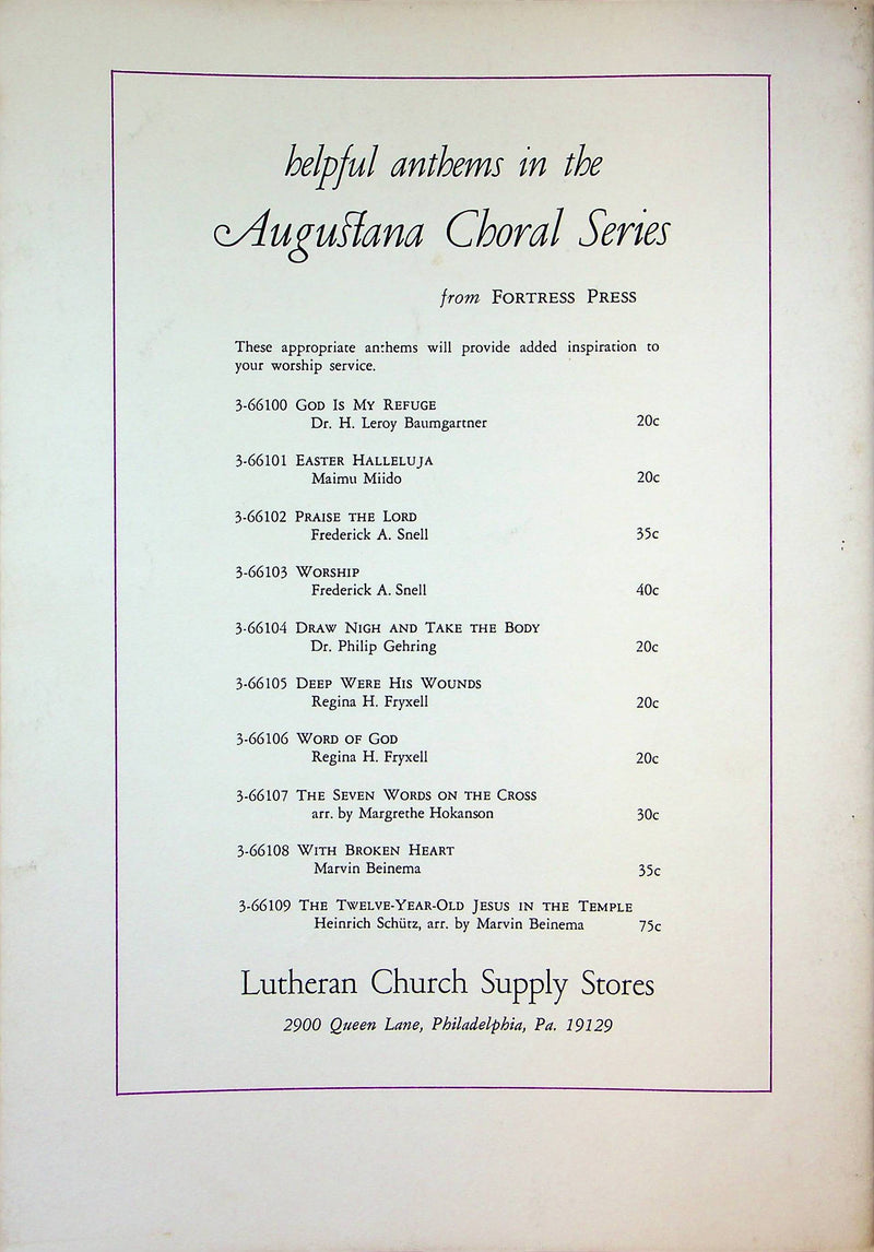 Journal of Church Music Magazine Mar 1967 Lord God We Worship Thee Marie Pooler 2