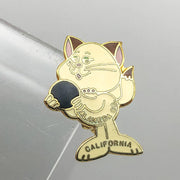 California Bowling Lapel Pin Pinback Almeda County Kitty Cat Kitten Wiskers Ball 3